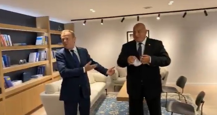 Кадър Б Борисов ФБМинистър председателят Бойко Борисов се срещна с президента