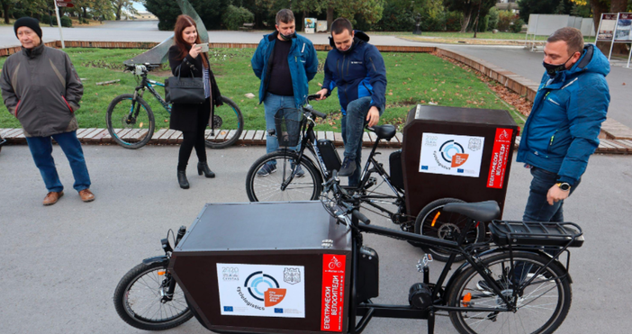 снимки БулфотоВарненци ще могат да изпробват новите товарни електрически велосипеди