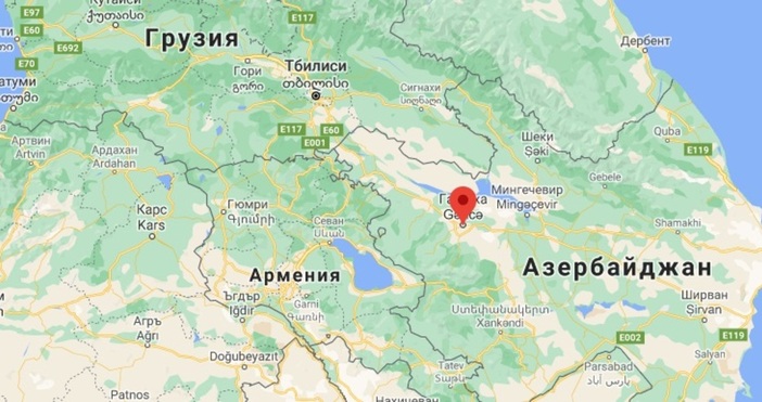 Гугъл МапсАзербайджан излезе победител във военния конфликт между двете страни Aзeрбaйджaнcкитe