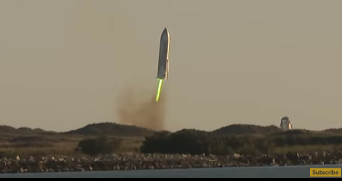 Кадър и видео: , You tubeПървият тест на ракетата Starship бе извършен успешно,