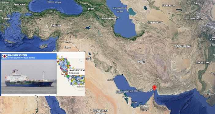 Кадър Гугъл мапс Весел ТракерНапрежението около Иран нараства Отново има задържан