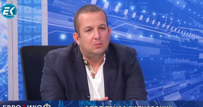 Кадър ТВ ЕврокомЕдно от скандалните разкрития на бизнесмена Светослав Илчовски