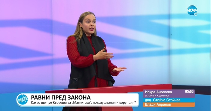 Редактор  e mail  Кадър Нова телевизия Искра Ангелова разкри че е преминала през Ковид