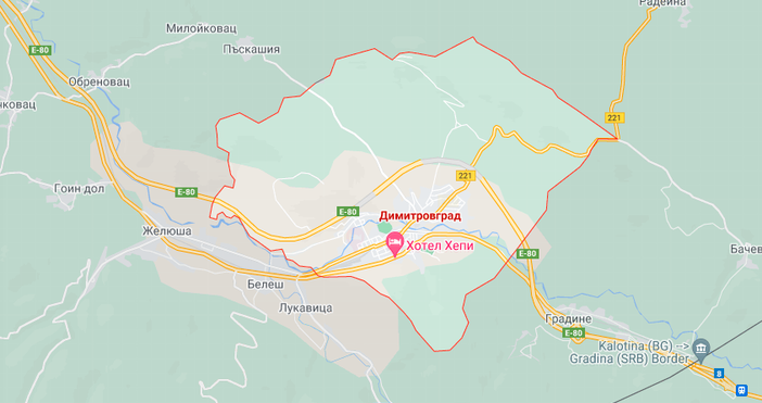 снимка googlemapДимитровград в Сърбия върна старото си име Цариброд
