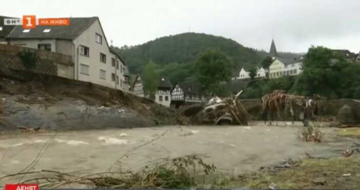 Кадър БНТ, архивБроят на жертвите от наводненията в Германия продължава