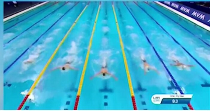 кадър Нова твЙосиф Миладинов който е първият български плувец при мъжете с финал на Олимпийски игри