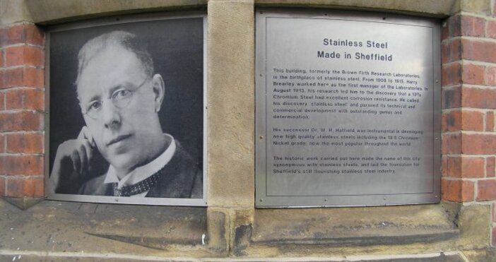 снимка: David Morris, УикипедияАмериканецът Хари Бриърли представя изобретената от него неръждаема