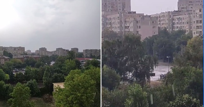 Кадри Проливен дъжд обхвана източните квартали на София Висок е рискът