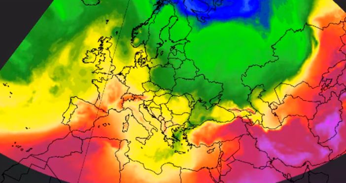 Редактор: e-mail: Снимка Фейсбук/Метео БалкансИзнесоха последни данни за времето в Европа, които