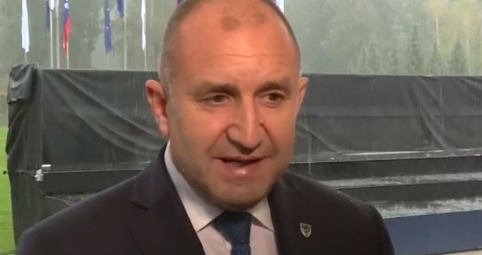 кадър bTVПрезидентът Румен Радев заяви че България не може да