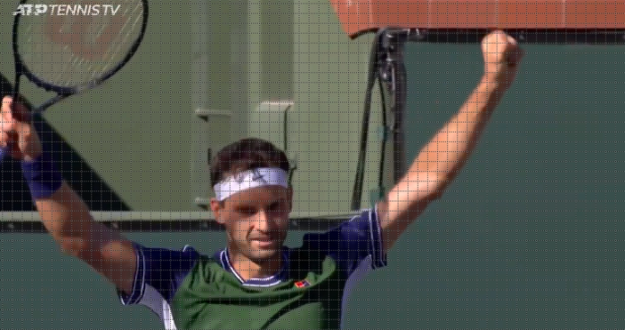 Снимка и видео Туитър Tennis TVГригор Димитров постигна най голямата си победа