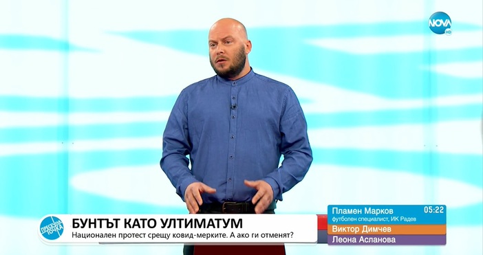 e-mail: Кадър: Нова телевизияТелевизионният продуцент Виктор Димчев смята, че президентът Румен