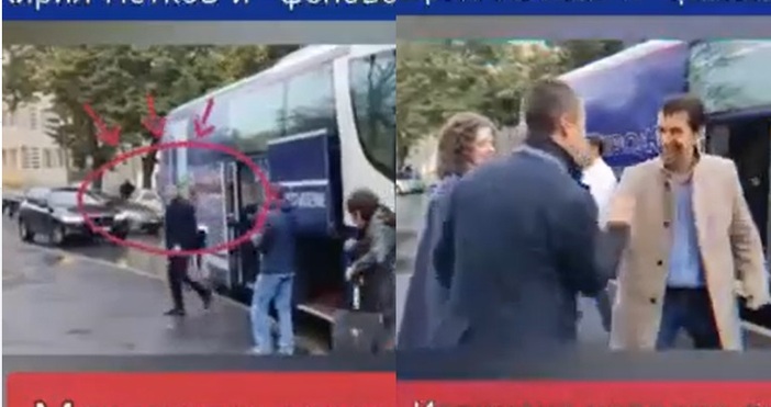 На клипа се виждат кадри от предизборната кампания на Кирил