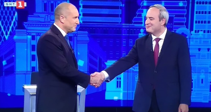 Дебатът между кандидатите за президент Румен Радев и Анастас Герджиков