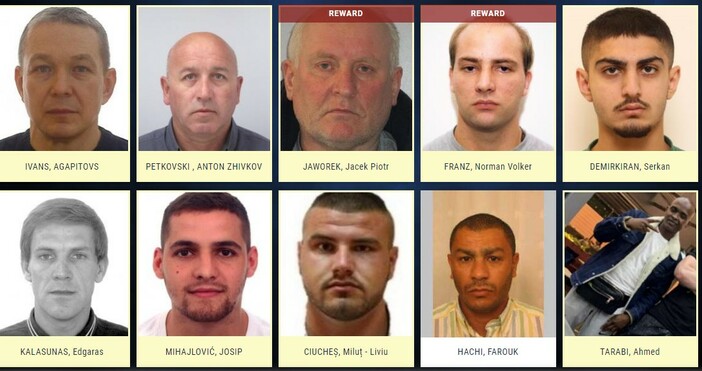илюстрация: eumostwanted.euПрофилите на 62-ата най-издирвани престъпници в Европа бяха  заедно с призив