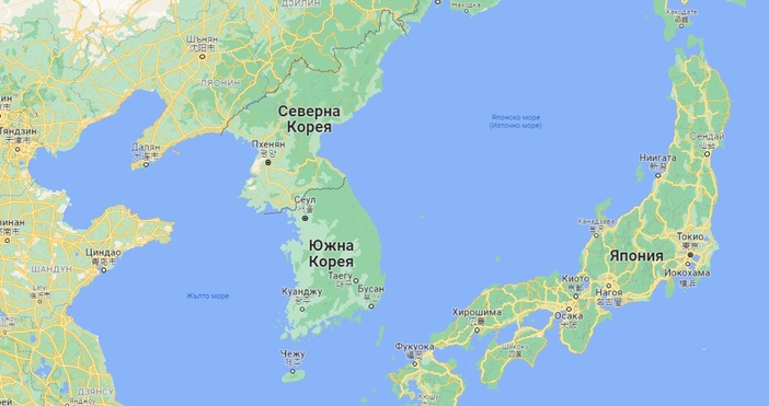Гугъл мапсДе юре Северна и Южна Корея са в състояние