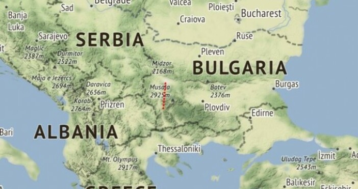 По данни на Националния сеизмологичен център към НИГГГ БАН земетресението е