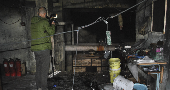 Снимки Огнен ад в българско училище Тази сутрин изгоря котелното помещение