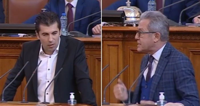 Министър председателят Кирил Петков и депутатът от ДПС Йордан Цонев се