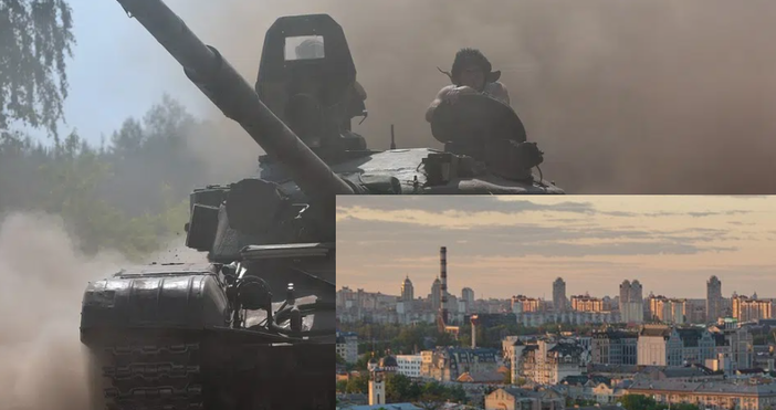 Колаж След като нападнаха Украйна руснаците вече обстрелват с ракети нейната