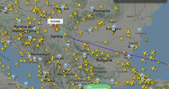България пусна самолет на Кремъл до най-верния сателит на Москва