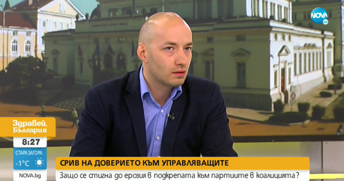 Политологът Димитър Ганев коментира правителството в настоящата ситуация пред БНТ Според