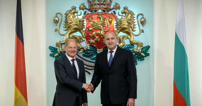 Президентът Румен Радев се срещна с германския канцлер Олаф Шолц