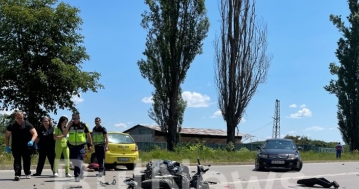 Трагедия във Враца Моторист загина след удар с такси на булевард