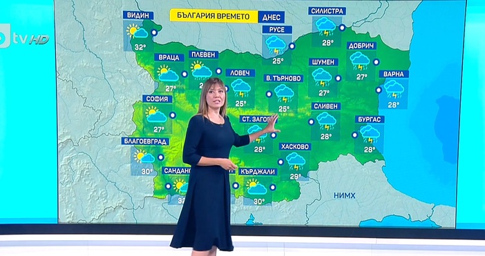 Прогнозата за времето през следващите дни съобщи по БТВ Станислава