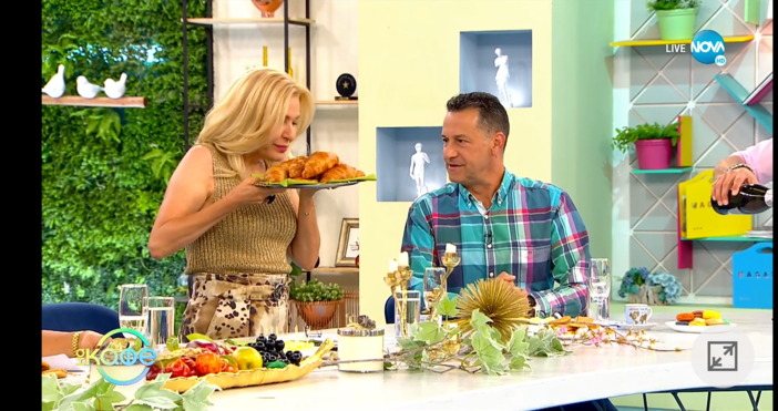 С угощение започна предаването на Гала Водещата извади кроасани от