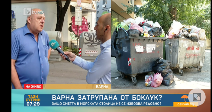 Варна потъна в боклуци показва репортаж на БТВ В града