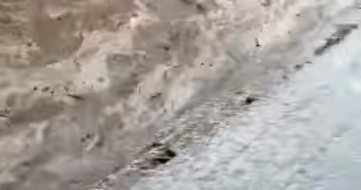 Кални реки потекоха в Карлово заради проливния дъжд, който се