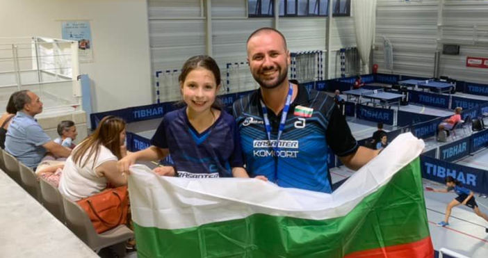 Снимки фейсбук, Стоян ПоппетровГолям успех за талантливата състезателка по тенис