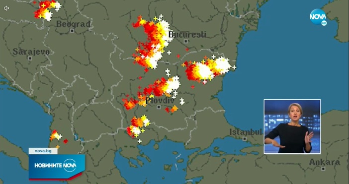 Над 40 000 мълнии са паднали в България за последните