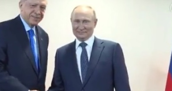 Президентите на Русия и Турция Владимир путин и Реджеп Ердоган