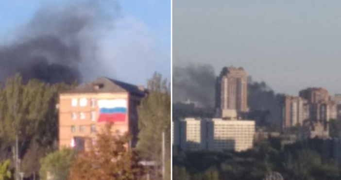 Във  завзетия от руснаците украински град Донецк тази сутрин се се чуват