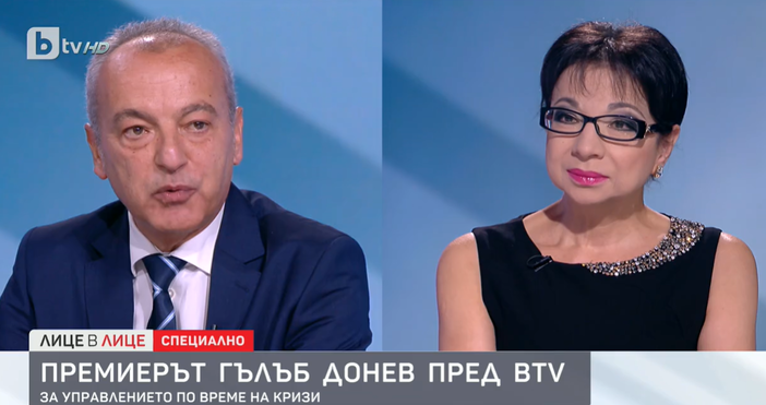 Стопкадър бТВСлужебният премиер притисна Цветанка Ризова с неудобен въпрос. Запитан от