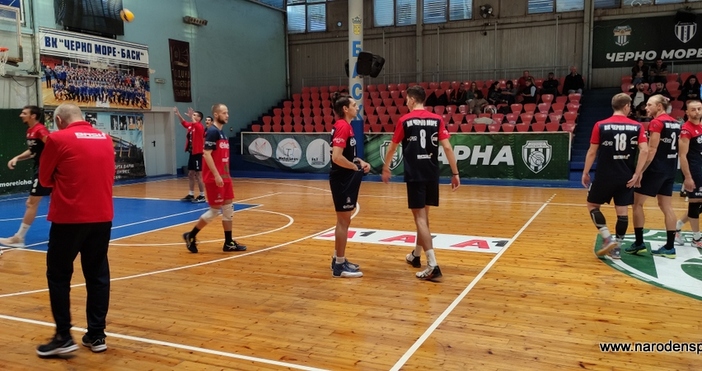 Черно море БАСК постигна първа победа във волейболната Суперлига на България