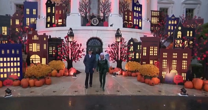 И в Белия дом празнуваха Хелоуин  Президентът Джо Байдън и първата