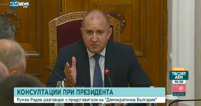 Стопкадър NOVA NEWSСилният човек в Демократична България провокира президента с