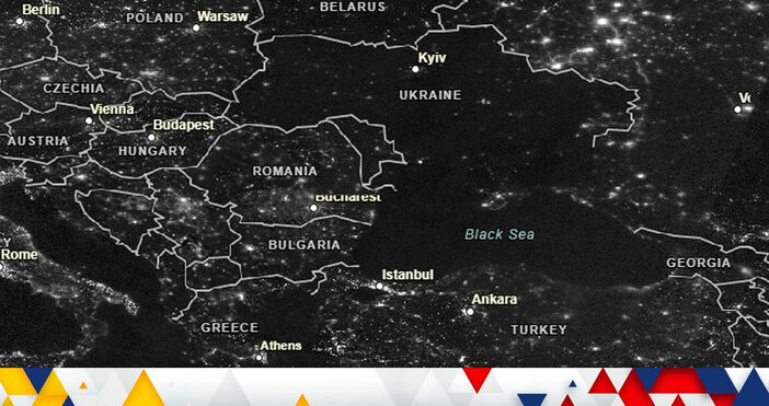 Същата снимка но с държавните и административни граници Над Черно