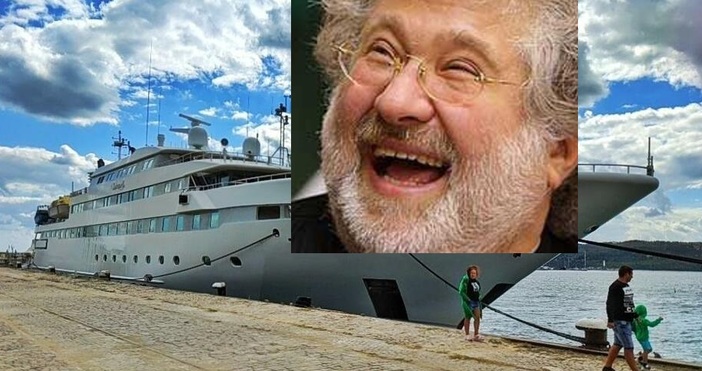 Яхтата сочена като собственост на украинския олигарх Игор Коломойски LAUREN L