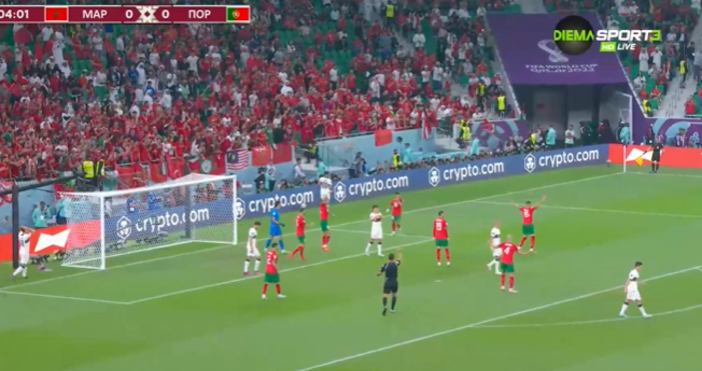 1 0 за Мароко Португалия в третия четвърт финален сблъсък на