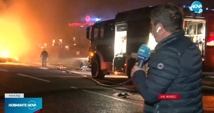 Два камиона със слама пламнаха на прохода Шипка само на