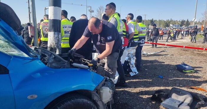Израелската полиция разпространи кадри от терористичния акт днед Атаката е извършена