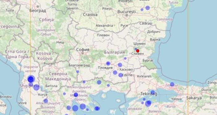 илюстрация  НИГГГ Няколко земетресения в България в разстояние на по малко от 10