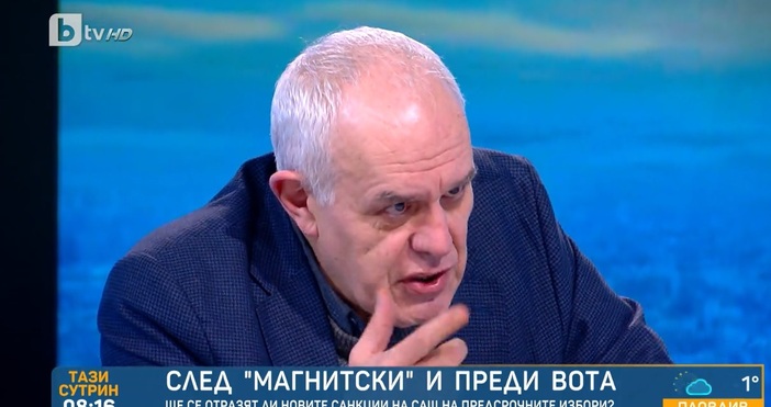Кадри БТВАндрей Райчев коментира санкциите по закона Магнитски под които