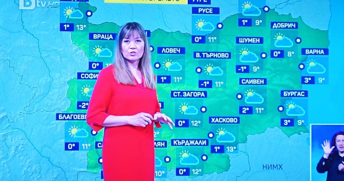 Синоптичката на БТВ Станислава Цалова прогнозира че през уикенда ще