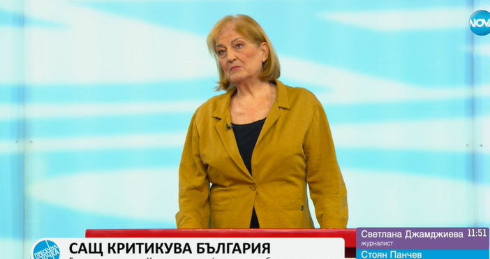 Стопкадър Нова ТвИзвестният журналист Светлана Джамджиев коментира годишния доклад на