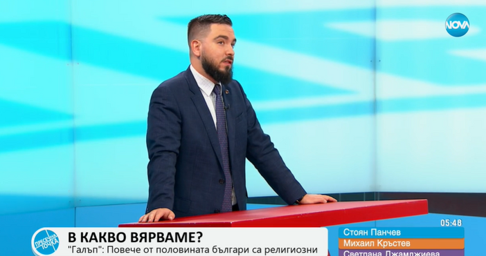 Стопкадър Нова ТвИкономистът Стоян Панчев изрази несъгласие с резултатите от